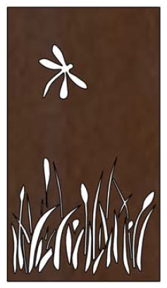 Corten Screens - Grass