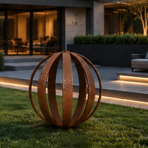 Corten Steel Strap Ball